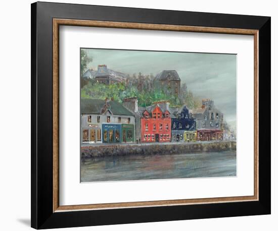 Tobermory in rain, 2009, (acrylic on canvas board)-Vincent Alexander Booth-Framed Giclee Print