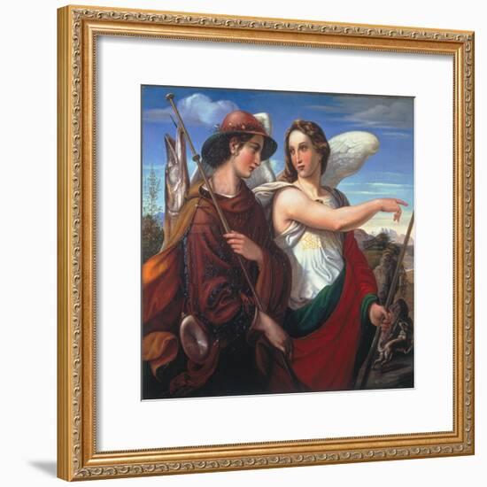 Tobias and the Angel, 1845-Theodor Rehbenitz-Framed Giclee Print