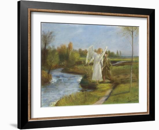 Tobias and the Angel, 1902-Fritz von Uhde-Framed Giclee Print