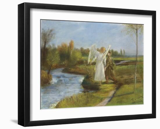 Tobias and the Angel, 1902-Fritz von Uhde-Framed Giclee Print