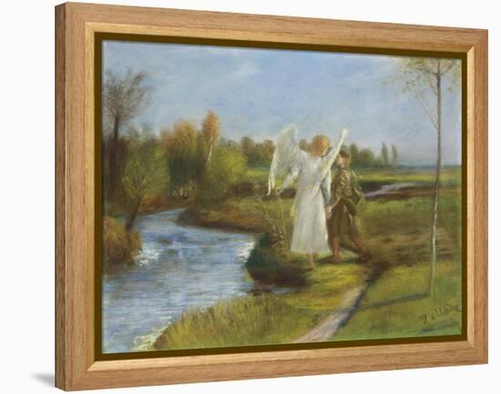 Tobias and the Angel, 1902-Fritz von Uhde-Framed Premier Image Canvas