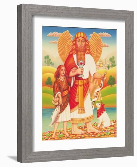 Tobias and the Angel, 2009-Frances Broomfield-Framed Giclee Print