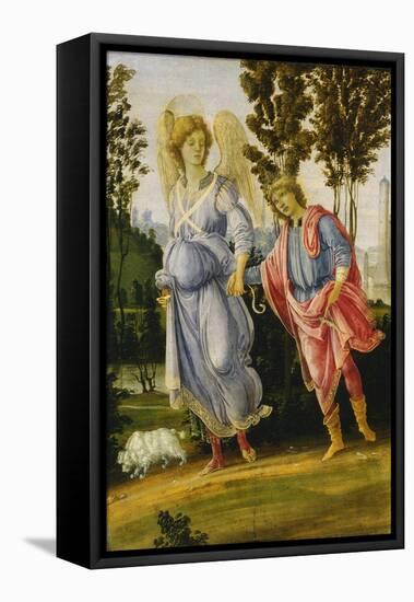 Tobias and the Angel, C.1475-1480-Filippino Lippi-Framed Premier Image Canvas