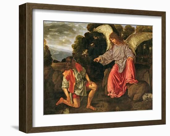 Tobias and the Angel, c.1530-Giovanni Girolamo Savoldo-Framed Giclee Print