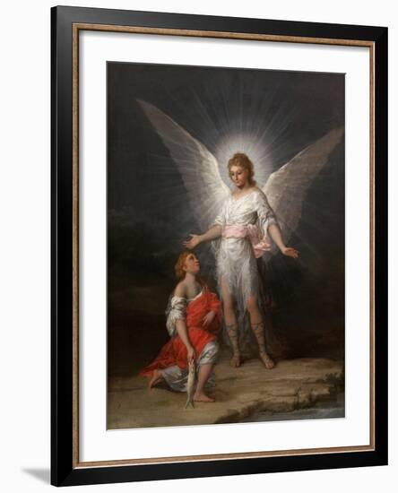 Tobias and the Angel, Ca. 1787-Francisco de Goya-Framed Giclee Print