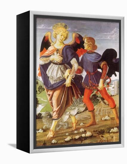 Tobias and the Angel-Andrea del Verrocchio-Framed Premier Image Canvas