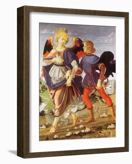 Tobias and the Angel-Andrea del Verrocchio-Framed Giclee Print