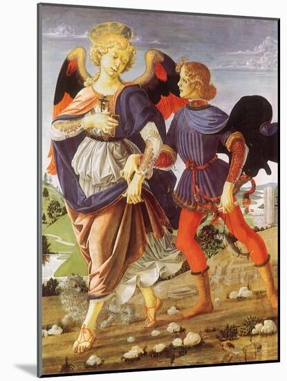 Tobias and the Angel-Andrea del Verrocchio-Mounted Giclee Print