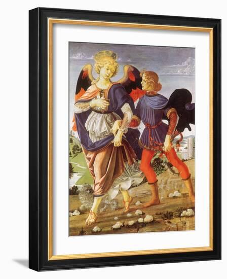 Tobias and the Angel-Andrea del Verrocchio-Framed Giclee Print