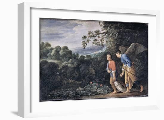 Tobias and the Angel-Adam Elsheimer-Framed Giclee Print