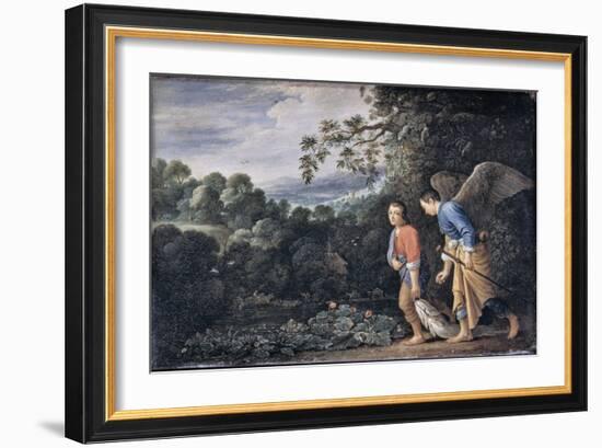 Tobias and the Angel-Adam Elsheimer-Framed Giclee Print