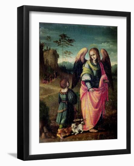 Tobias and the Angel-Francesco Ubertini Verdi Bachiacca-Framed Giclee Print