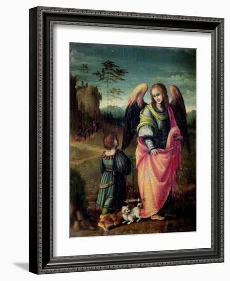 Tobias and the Angel-Francesco Ubertini Verdi Bachiacca-Framed Giclee Print