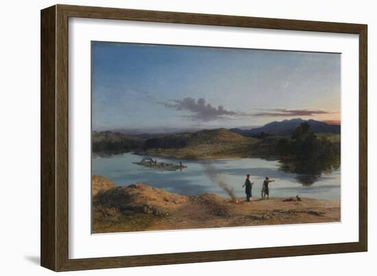 Tobias and the Fish, 1877 (Oil on Canvas)-John Rogers Herbert-Framed Giclee Print