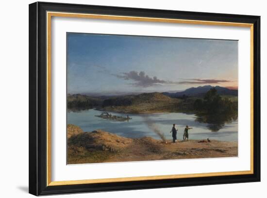 Tobias and the Fish, 1877 (Oil on Canvas)-John Rogers Herbert-Framed Giclee Print