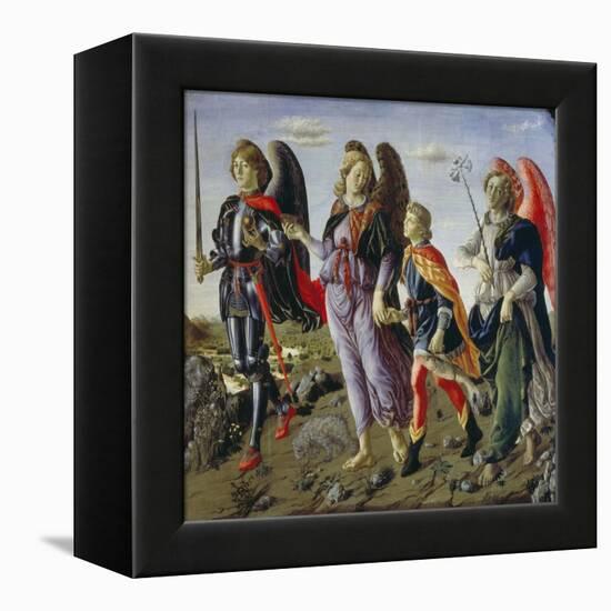 Tobias and the Three Angels-Francesco Botticini-Framed Premier Image Canvas