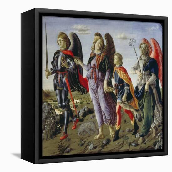 Tobias and the Three Angels-Francesco Botticini-Framed Premier Image Canvas