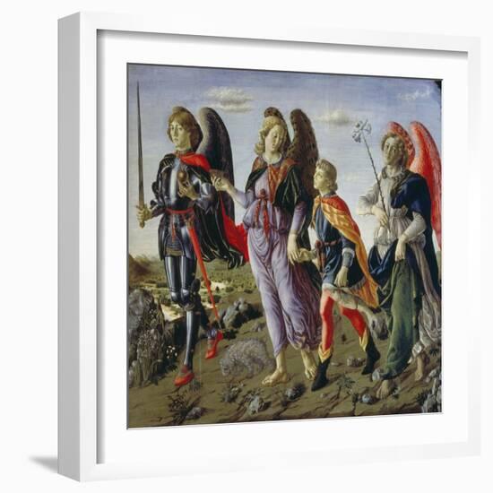 Tobias and the Three Angels-Francesco Botticini-Framed Giclee Print
