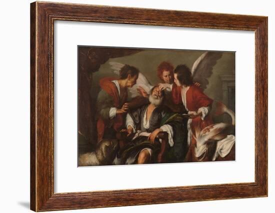 Tobias Curing His Father's Blindness, 1630-35-Bernardo Strozzi-Framed Giclee Print
