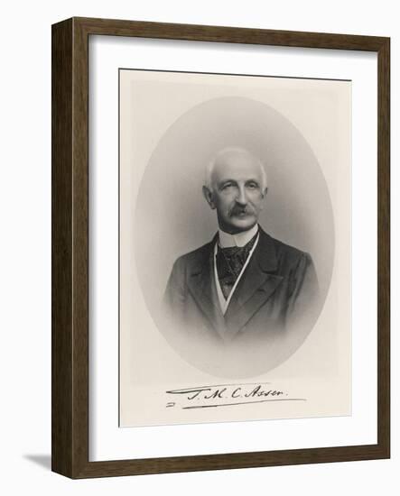 Tobias Michael Carel Asser Dutch Jurist and Worker for World Peace-null-Framed Art Print