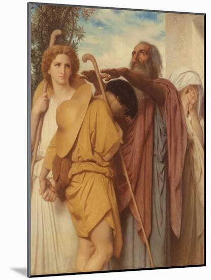 Tobias Receives His Father's Blessing, 1860 (Oil on Canvas)-William-Adolphe Bouguereau-Mounted Giclee Print