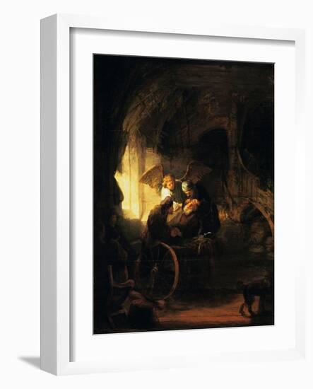 Tobias Returns Sight to His Father, 1636-Rembrandt van Rijn-Framed Giclee Print