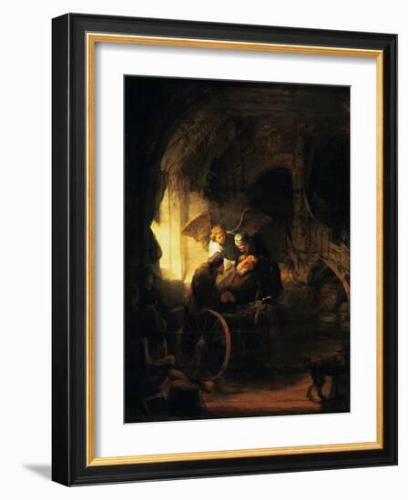 Tobias Returns Sight to His Father, 1636-Rembrandt van Rijn-Framed Giclee Print