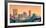 Tobin Bridge, Zakim Bridge and Boston Skyline Panorama at Sunset-Mihai Andritoiu-Framed Photographic Print