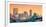 Tobin Bridge, Zakim Bridge and Boston Skyline Panorama at Sunset-Mihai Andritoiu-Framed Photographic Print