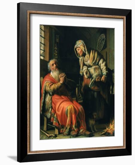 Tobit and Anna, 1626-Rembrandt van Rijn-Framed Giclee Print