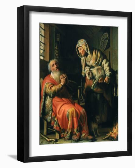 Tobit and Anna, 1626-Rembrandt van Rijn-Framed Giclee Print