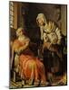 Tobit and Anna-Rembrandt van Rijn-Mounted Giclee Print