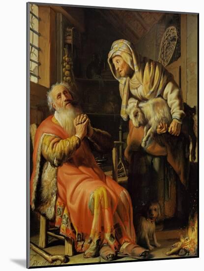 Tobit and Anna-Rembrandt van Rijn-Mounted Giclee Print
