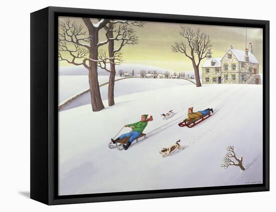 Tobogganing, 1986-Larry Smart-Framed Premier Image Canvas