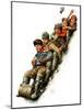 "Tobogganing,"January 7, 1928-Alan Foster-Mounted Giclee Print