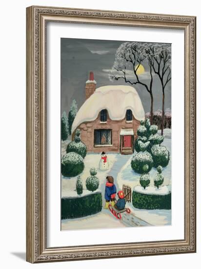 Tobogganing-Margaret Loxton-Framed Giclee Print