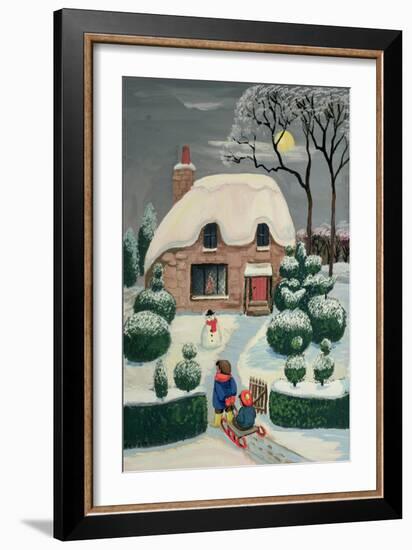 Tobogganing-Margaret Loxton-Framed Giclee Print