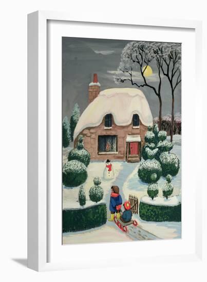 Tobogganing-Margaret Loxton-Framed Giclee Print