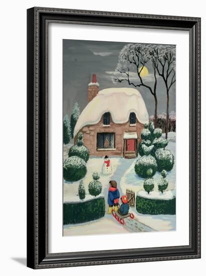 Tobogganing-Margaret Loxton-Framed Giclee Print