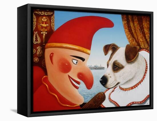 Toby and Punch, 1994-Frances Broomfield-Framed Premier Image Canvas