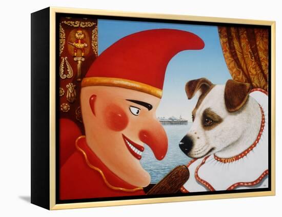 Toby and Punch, 1994-Frances Broomfield-Framed Premier Image Canvas