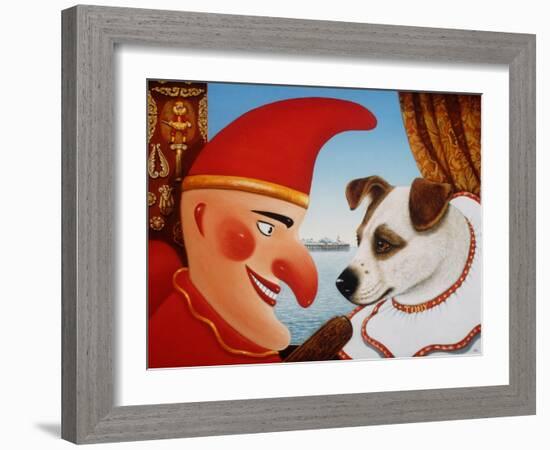 Toby and Punch, 1994-Frances Broomfield-Framed Giclee Print