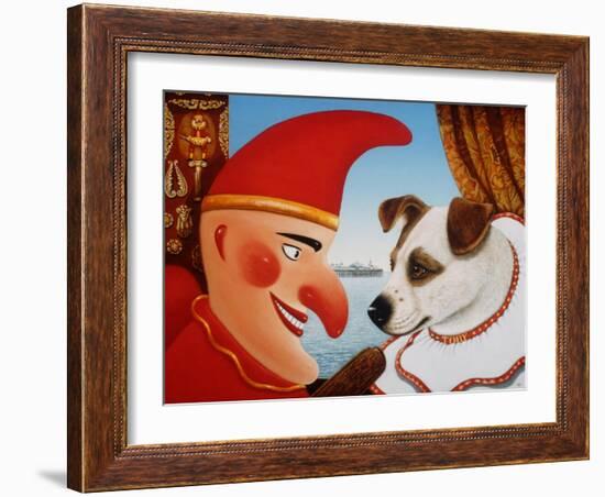 Toby and Punch, 1994-Frances Broomfield-Framed Giclee Print