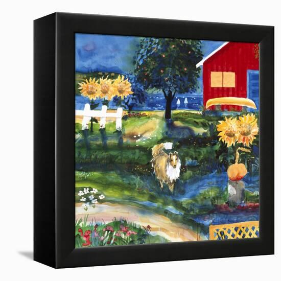 Toby on the Island-Mike Smith-Framed Premier Image Canvas