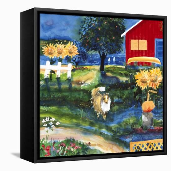 Toby on the Island-Mike Smith-Framed Premier Image Canvas
