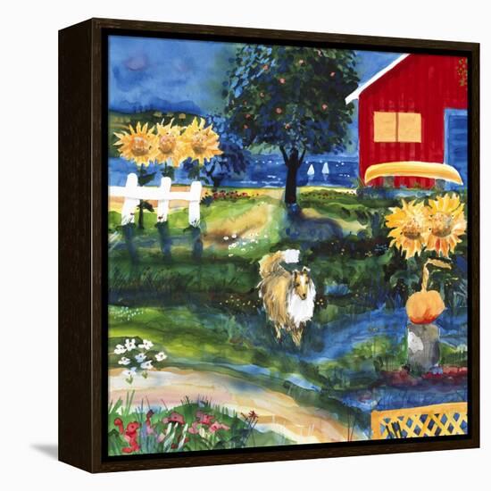 Toby on the Island-Mike Smith-Framed Premier Image Canvas