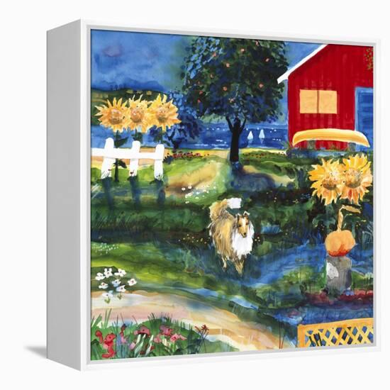 Toby on the Island-Mike Smith-Framed Premier Image Canvas