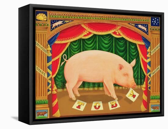 Toby the Learned Pig, 1998-Frances Broomfield-Framed Premier Image Canvas