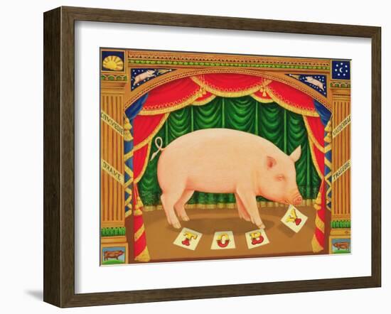 Toby the Learned Pig, 1998-Frances Broomfield-Framed Giclee Print