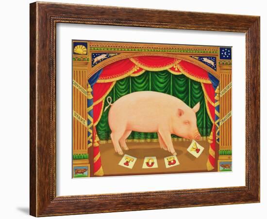 Toby the Learned Pig, 1998-Frances Broomfield-Framed Giclee Print